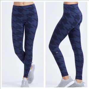 Alo Navy Houndstooth Leggings